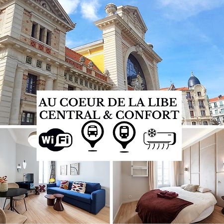 Au Coeur De La Libe - Ac - Central - Pres Tram Et Supermarches - Lit Xxl Nice Eksteriør bilde